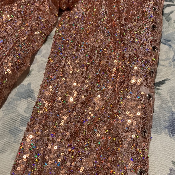 NWT sequins lace up jumpsuit 💗 - Picture 12 of 16